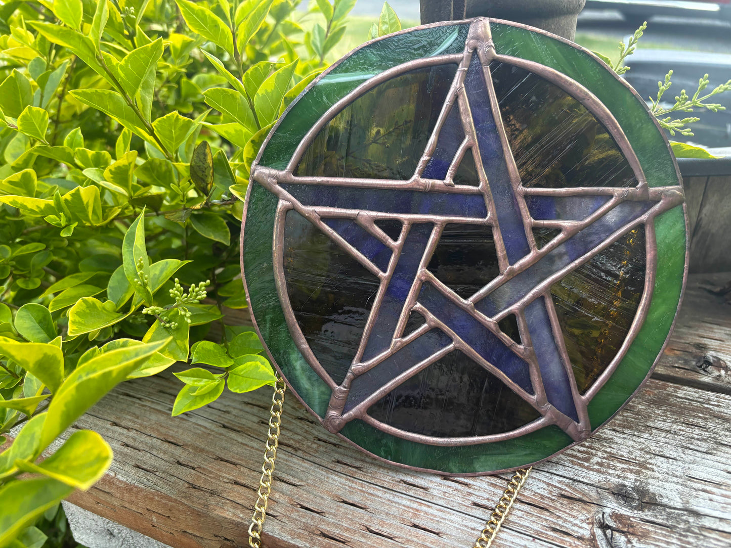 Custom Pentacle Suncatcher