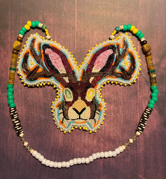 Large Jackalope Medallion