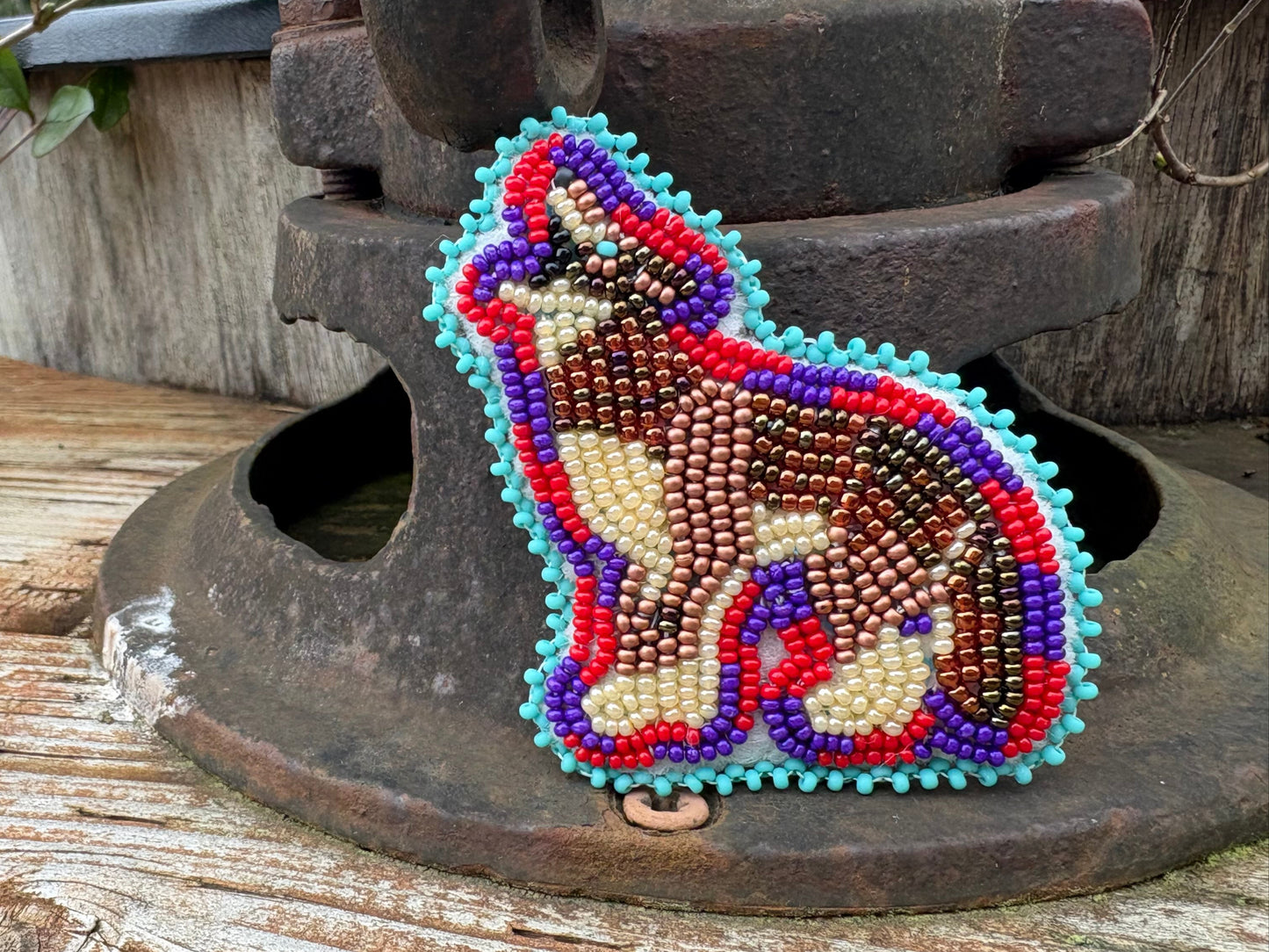 Custom Beaded Animal Brooch/Pin