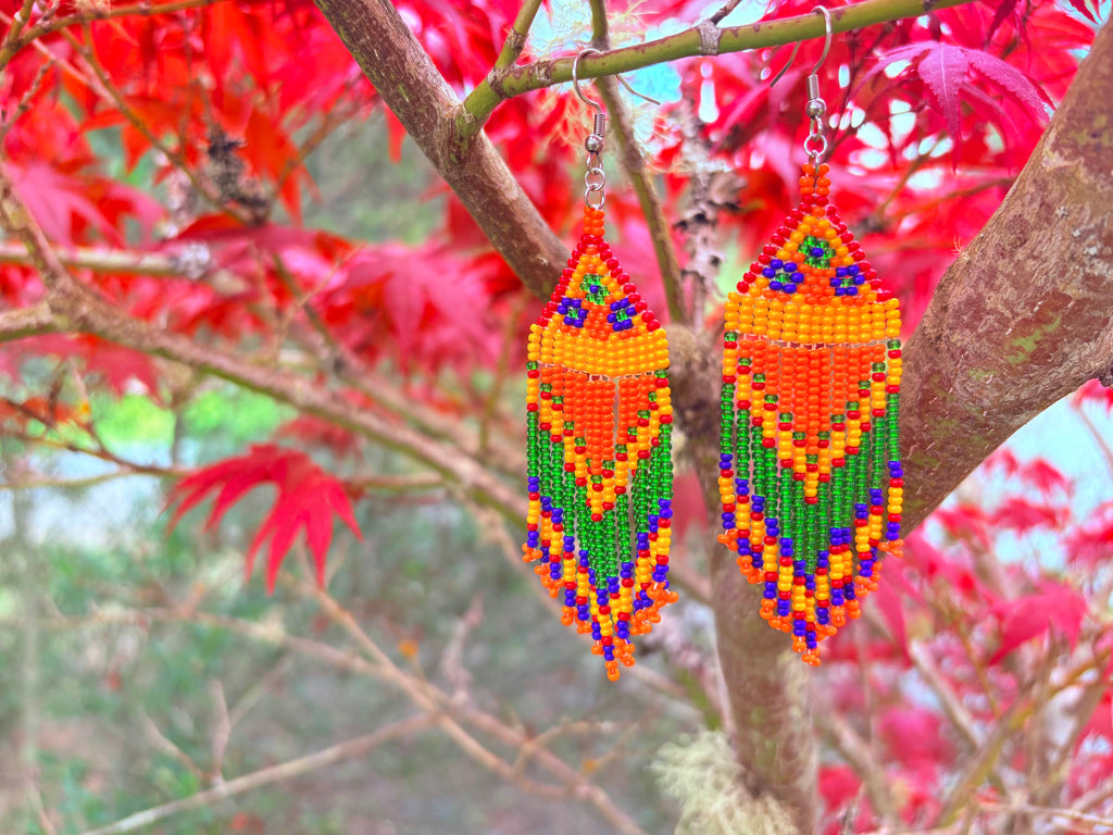 ᏧᎾᏓᏚᏗ ; "Coyote" Heritage Earrings