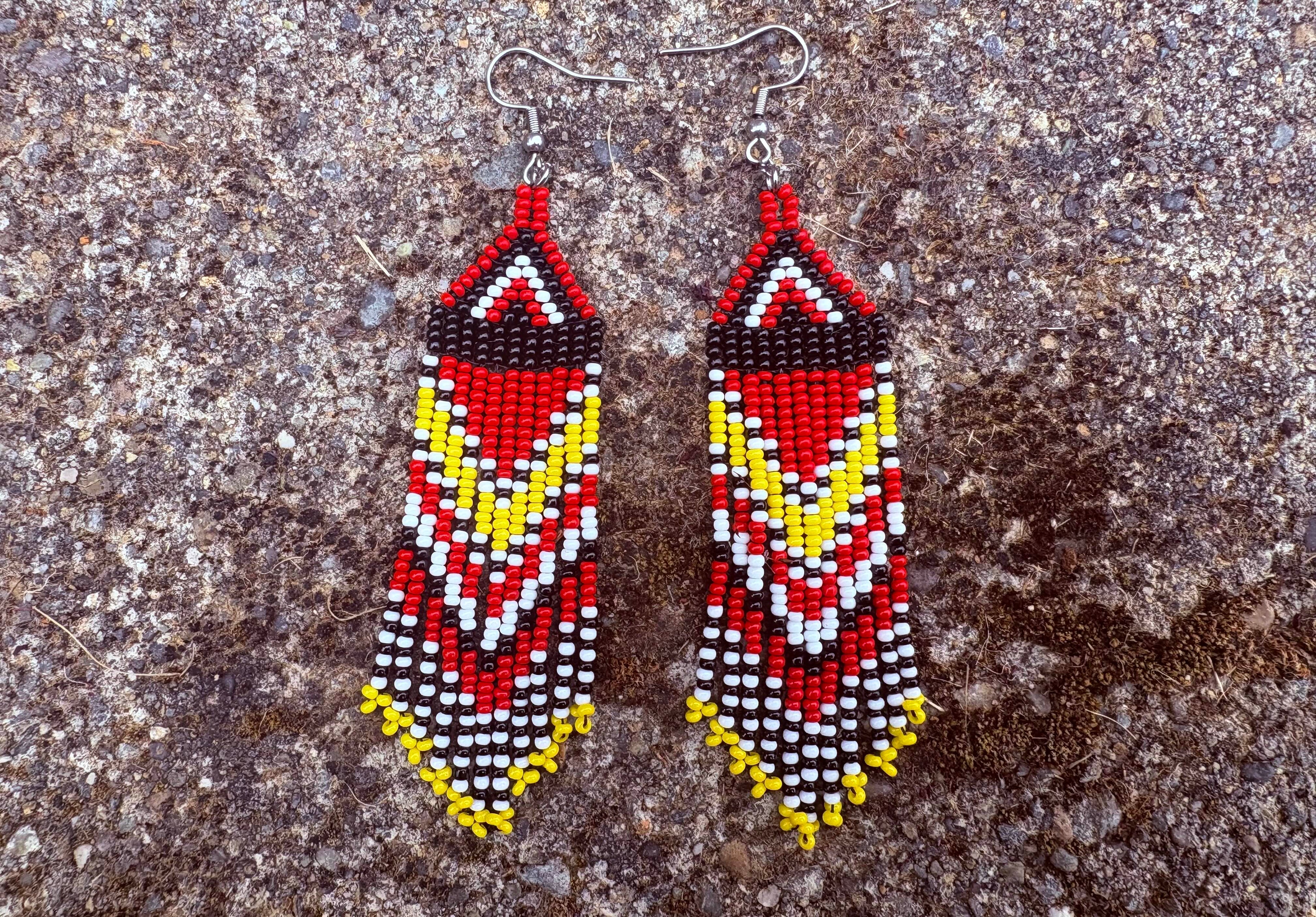Woodpecker's War Earrings