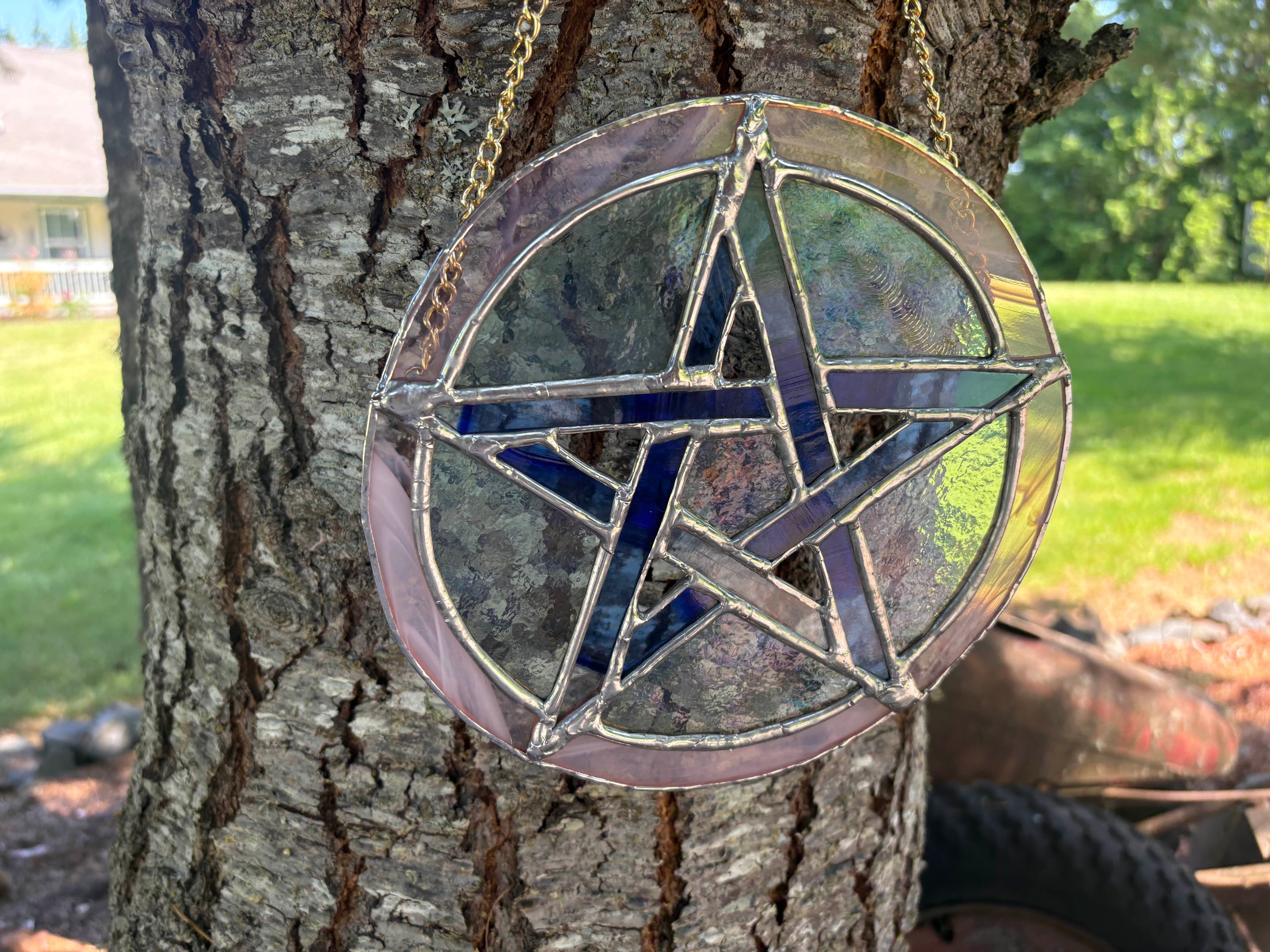 Custom Pentacle Suncatcher