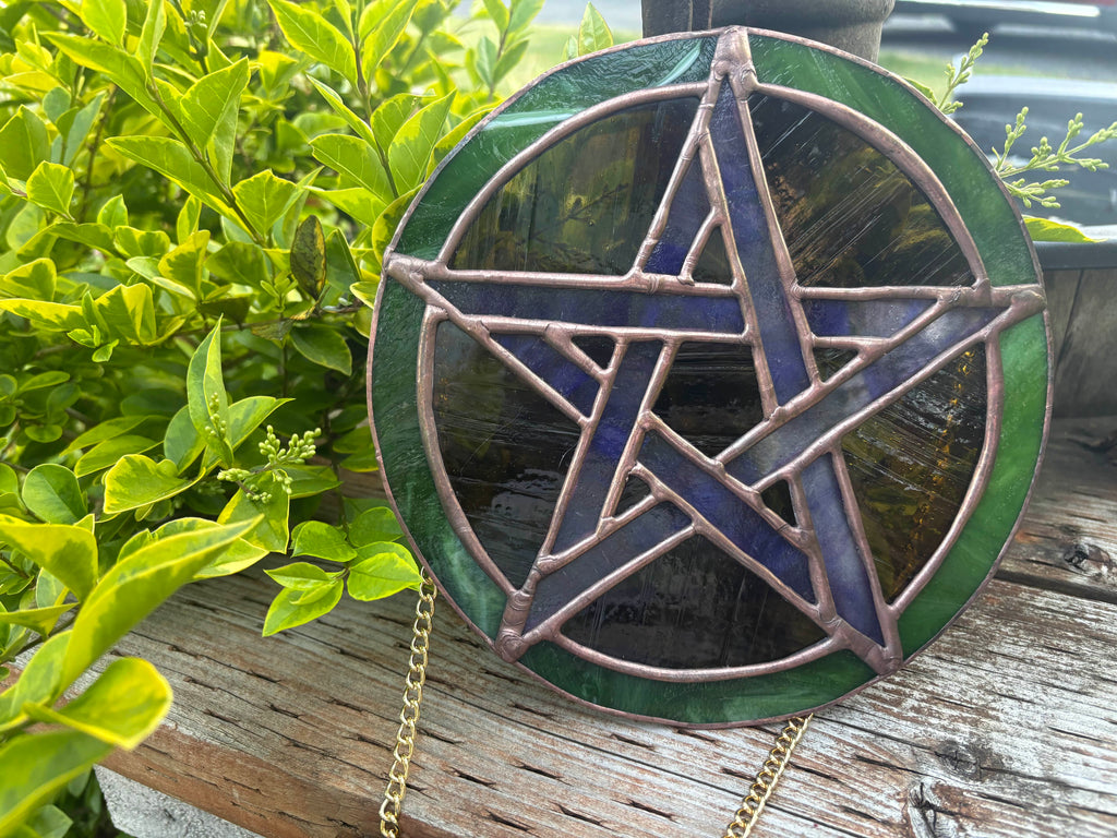 Custom Pentacle Suncatcher
