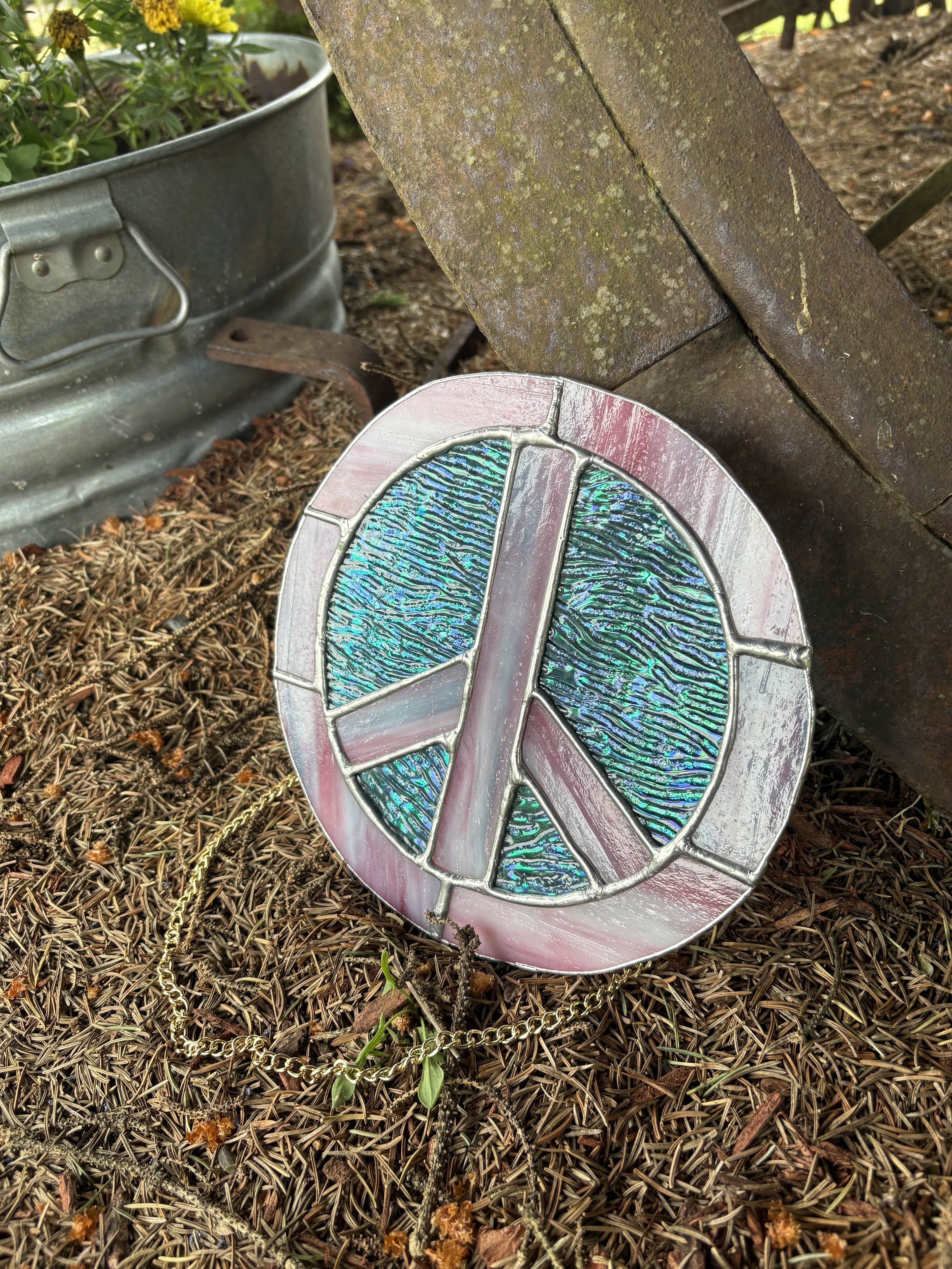 Custom Peace Sign Suncatcher