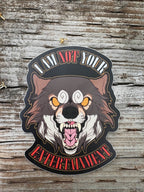 "NOT Your Entertainment" Wolf Dog Sticker