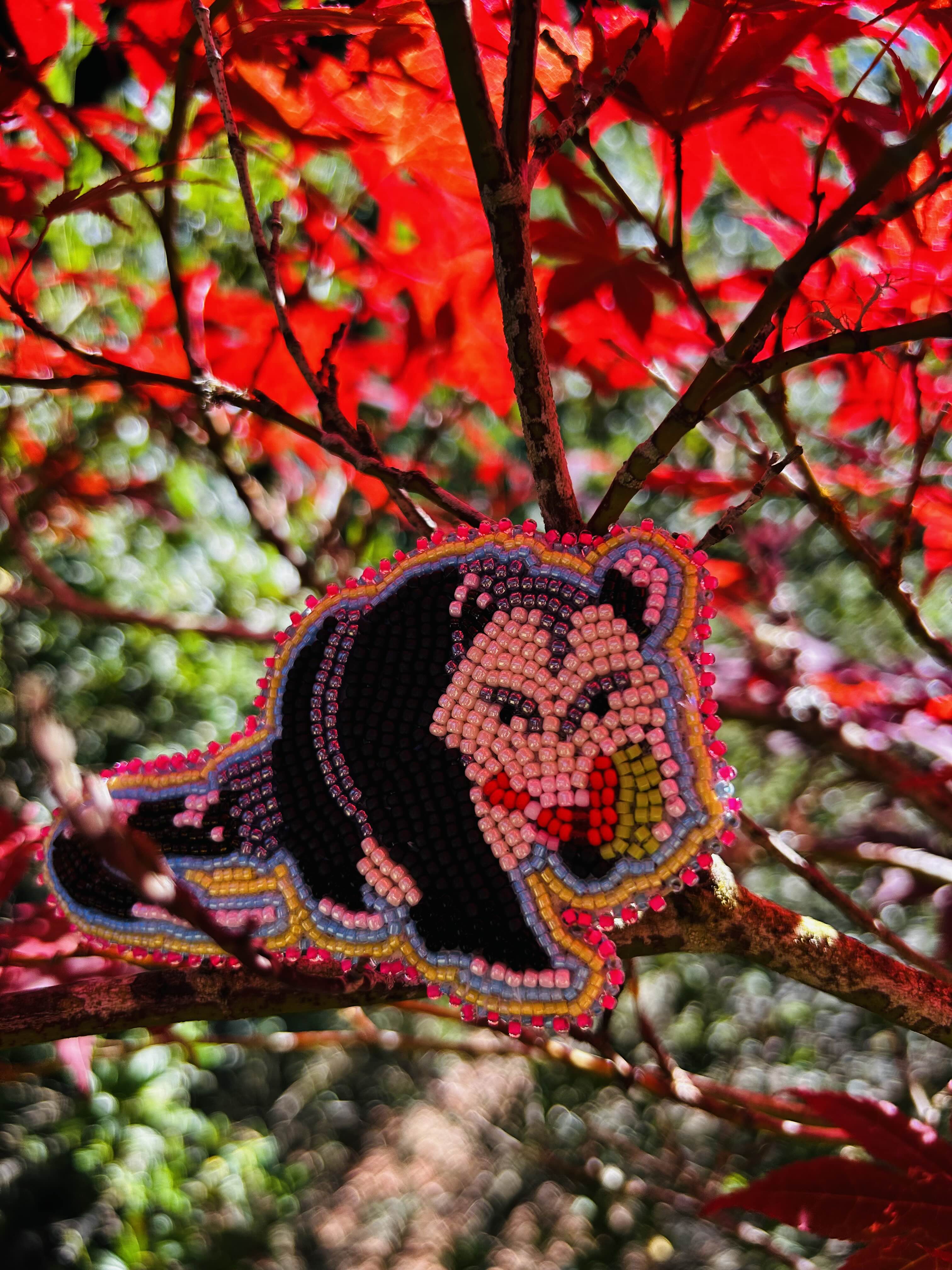 Custom Beaded Animal Brooch/Pin