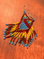 ᏨᏓᏥ ; "Panther/Mountain Lion" Heritage Earrings